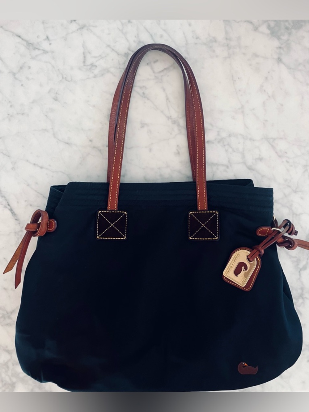 Dooney & Bourke Victoria Nylon and Leather Tote